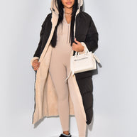 WW | Warme Gefütterte Winterjacke für Damen - Wendbare Fleecejacke