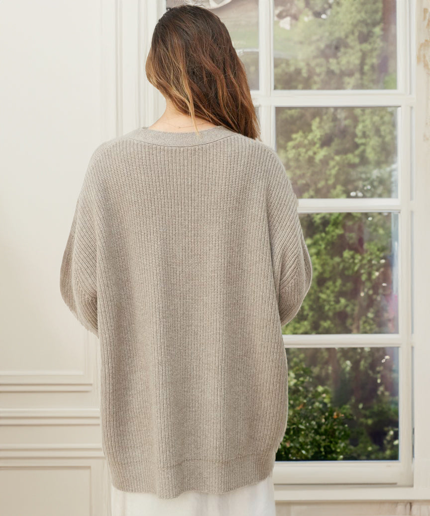 W&W - Lässige Kokon-Strickjacke