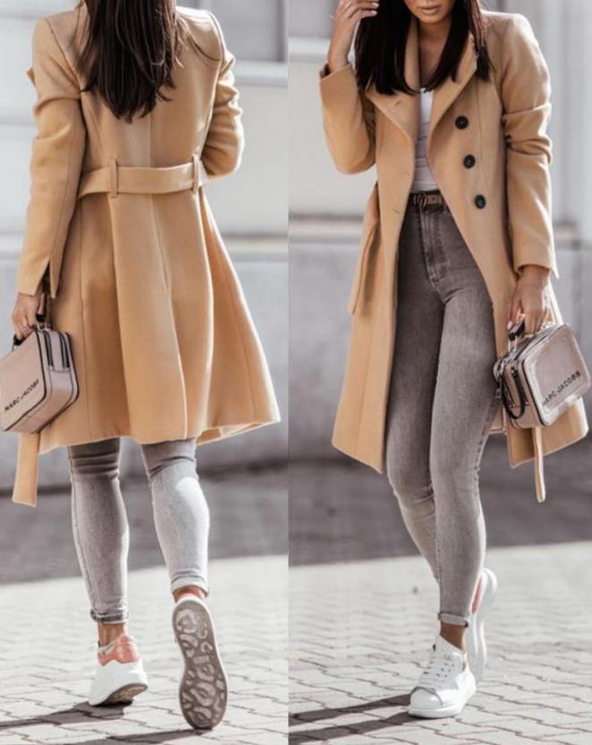 W&W Mode Wintertrend: Eleganter Damenmantel mit Gürtel