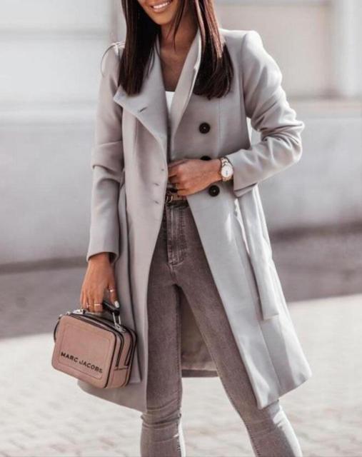 W&W Mode Wintertrend: Eleganter Damenmantel mit Gürtel