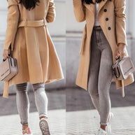 WW Wintertrend: Eleganter Damenmantel mit Gürtel