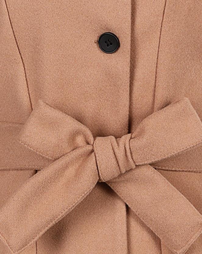 W&W Mode Langer Damenmantel Mit Knopfleiste Vorne Und Gurtel