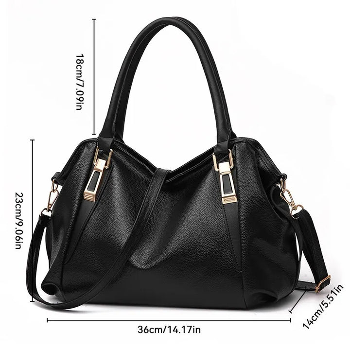 W&W Mode – Einfarbige Tote-Umhängetasche für Damen
