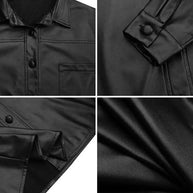 WW | Oversized Locker Lederjacke Damen