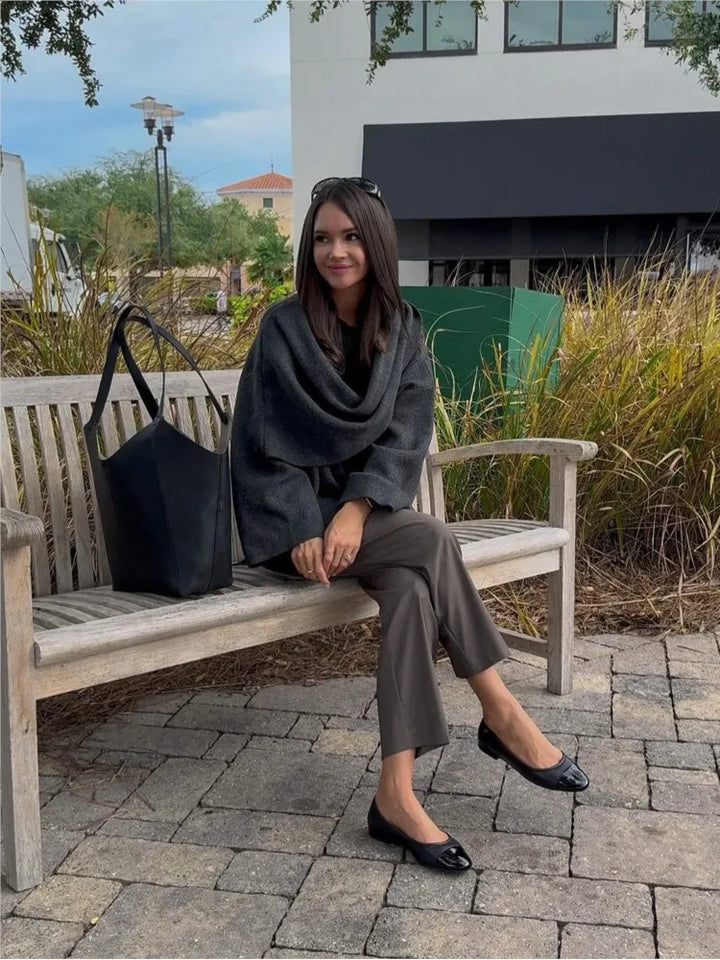W&W Mode | Elegantes Jacke Mit Passendem Schal