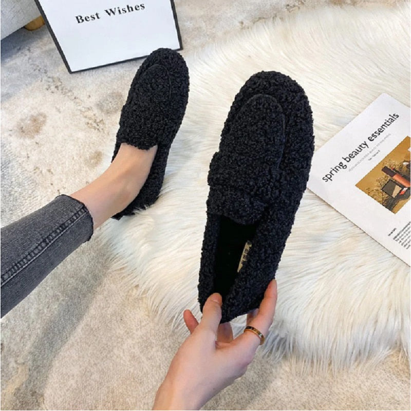 W&W Chaussures en fourrure