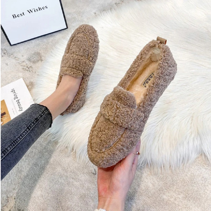 W&W Mode Chaussures en fourrure