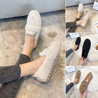 W&W Chaussures en fourrure