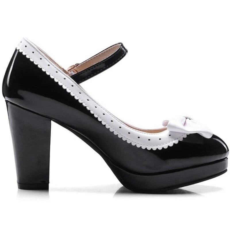 WW | Vintage Schuh Schwarze Schnalle