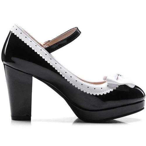 WW | Vintage Schuh Schwarze Schnalle