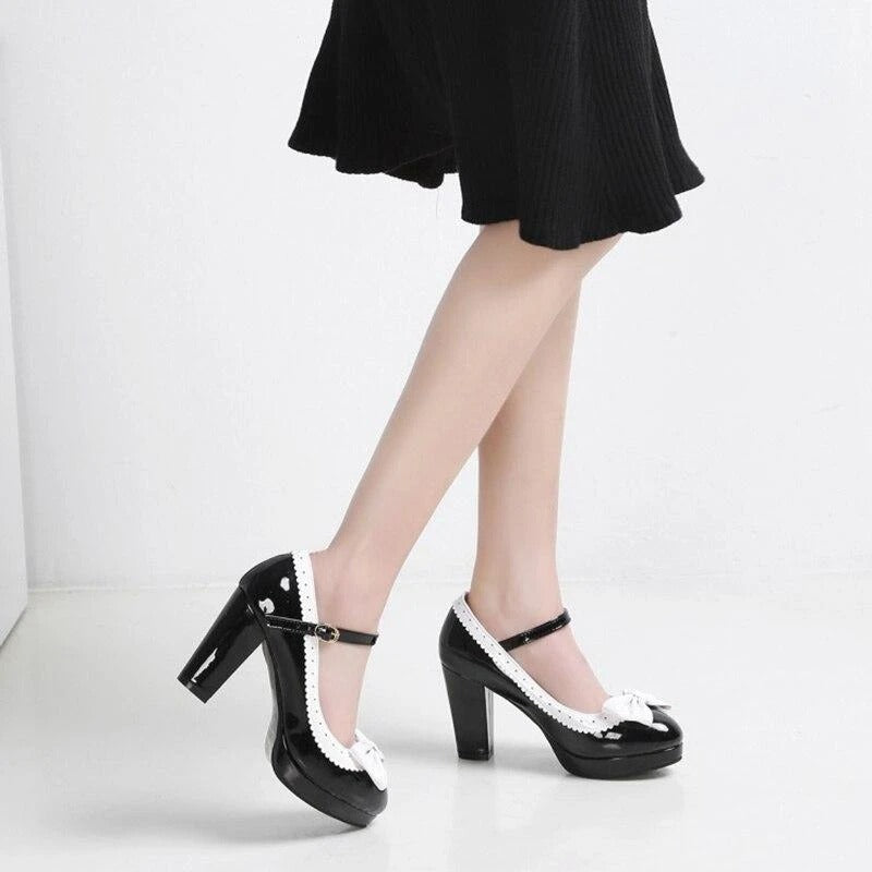 WW | Vintage Schuh Schwarze Schnalle
