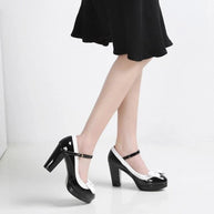 WW | Vintage Schuh Schwarze Schnalle