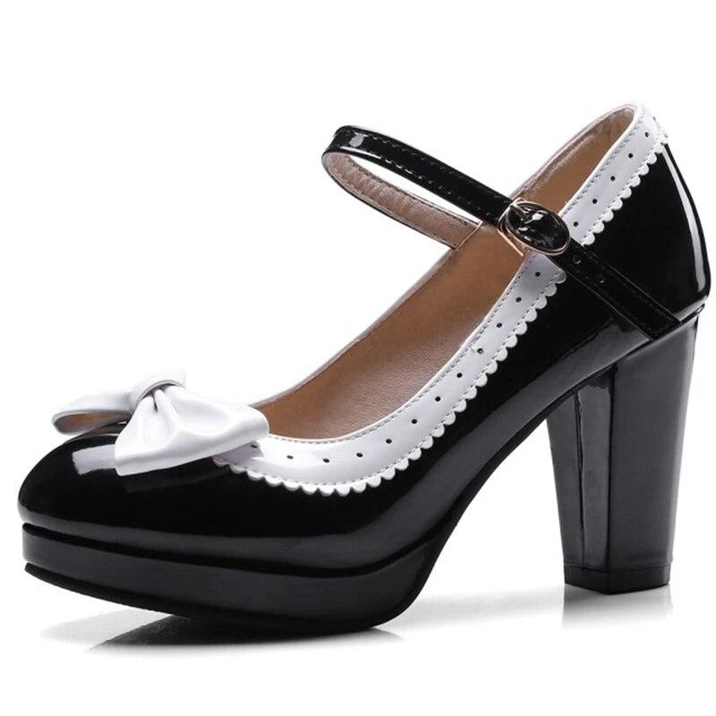 WW | Vintage Schuh Schwarze Schnalle