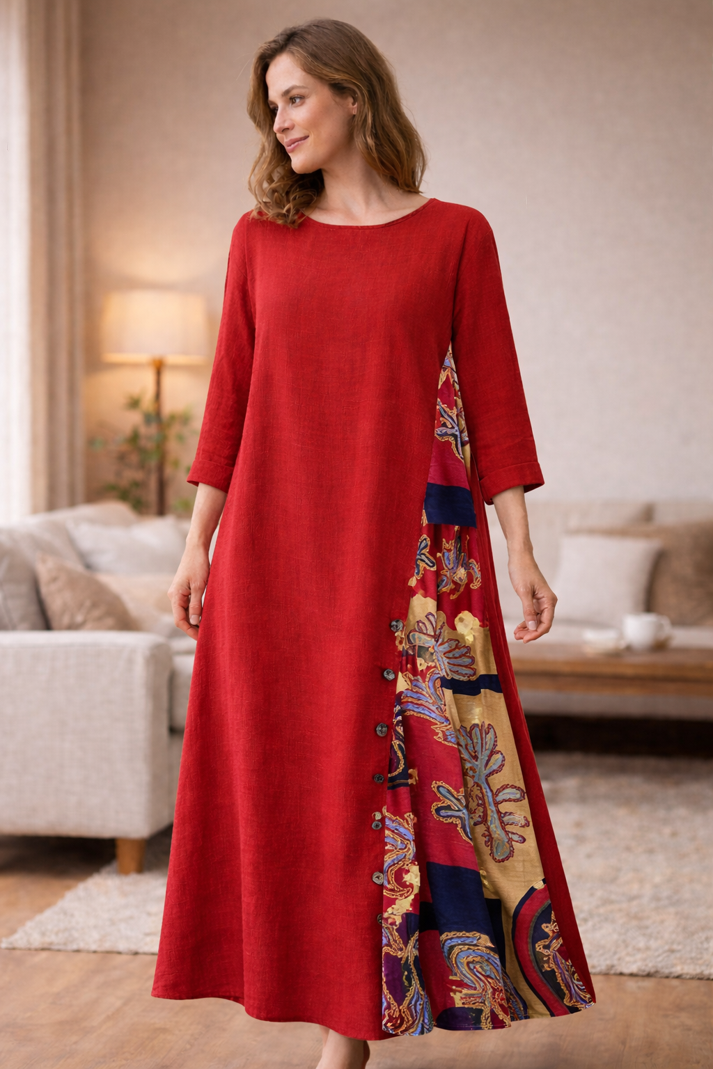 W&W Mode | Sommerkleid Aus Baumwolle Und Leinen