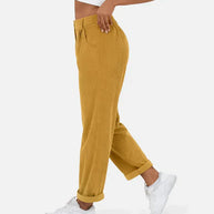 Damenhose in Cordoptik