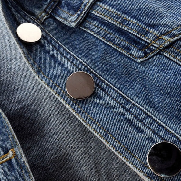Stylische cropped Jeansjacke