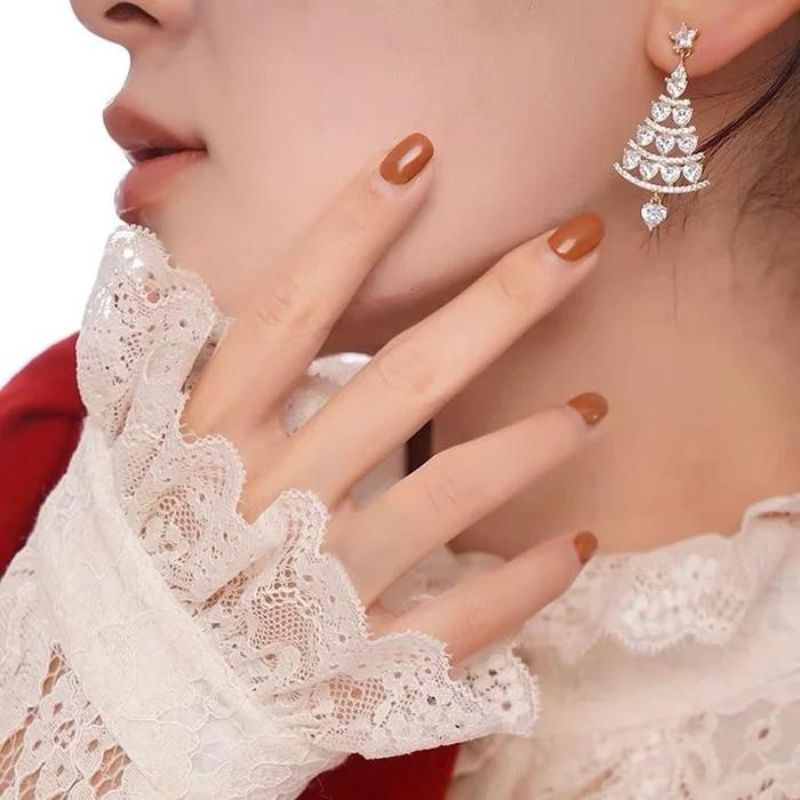 WW | Weihnachtsfunkeln Silber Ohrringe