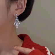 WW | Weihnachtsfunkeln Silber Ohrringe