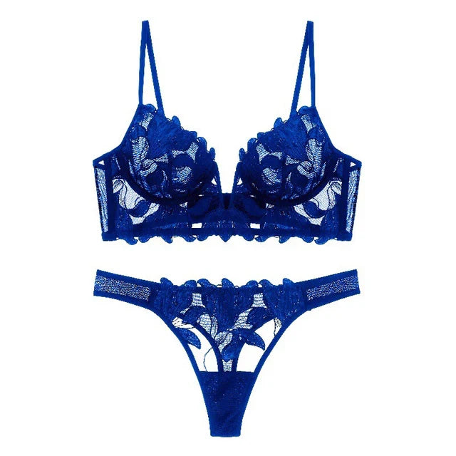 Blau Zartes Dessous-Set