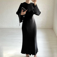 WW | Sophisticated Plissé Maxikleid für Damen