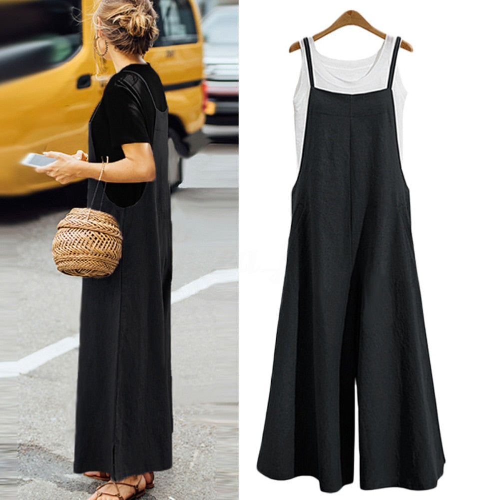 Jumpsuit | Lässiger Jumpsuit im Latzhosen-Stil für Frauen
