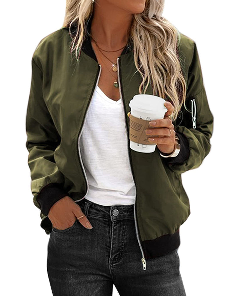 W&W Mode | Klassische Bomberjacke für Damen