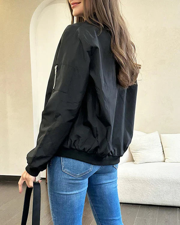 WW - Stilvolle Klassische Bomberjacke Mit Taschen - Perfekt Für Jede Gelegenheit
