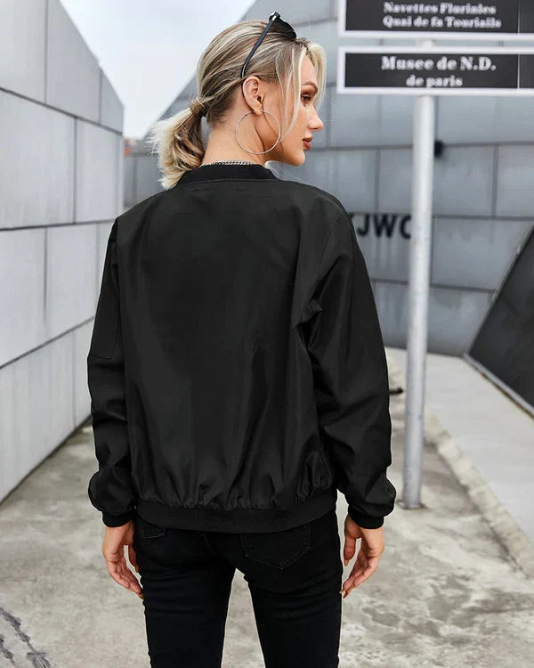 W&W Mode - Stilvolle Klassische Bomberjacke Mit Taschen - Perfekt Für Jede Gelegenheit