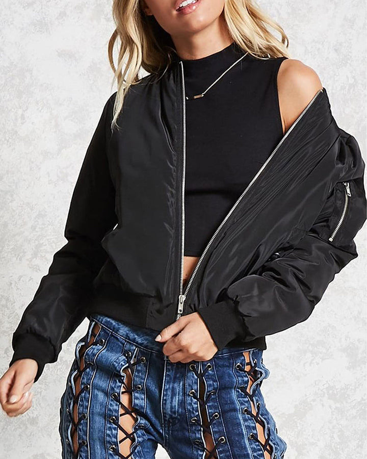 W&W Mode | Klassische Bomberjacke für Damen