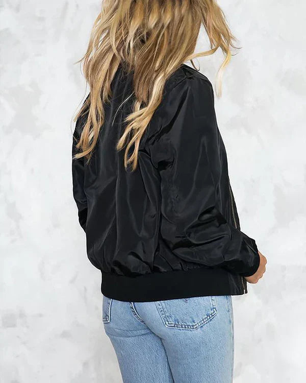 W&W Mode - Stilvolle Klassische Bomberjacke Mit Taschen - Perfekt Für Jede Gelegenheit