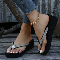 WW-Flop mit Keilabsatz - Strand - Sommer