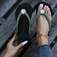 WW-Flop mit Keilabsatz - Strand - Sommer
