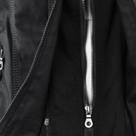 WW | Elegantes Motorradjacke Mit Kapuze Aus Hochwertigem Leder