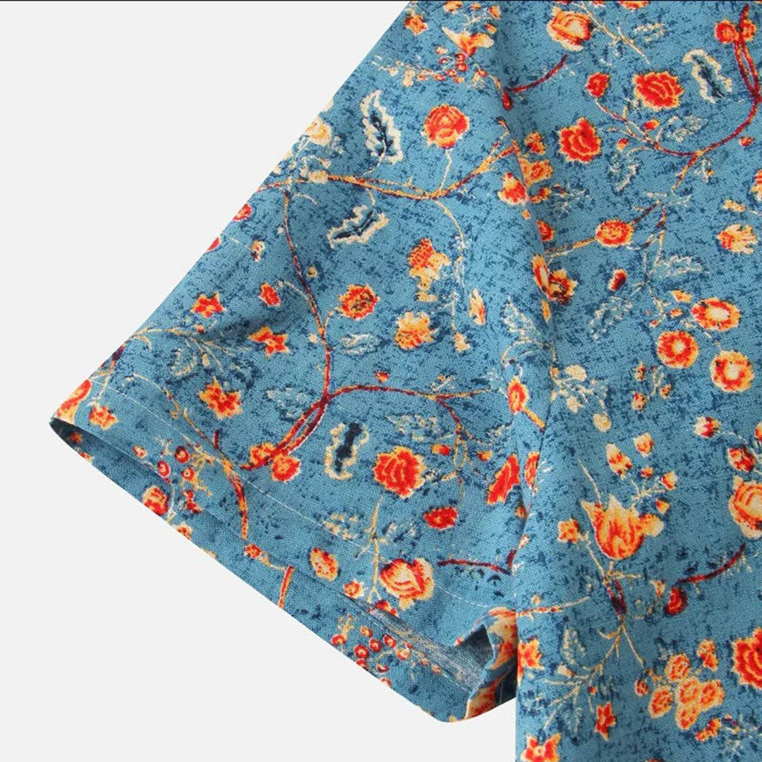 WW - Blumiges Herrenhemd