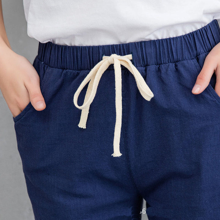 W&W Mode | Bequeme Damenhose in Schwarz, Khaki Und Blau