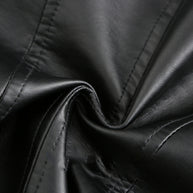 WW | Elegante Lederjacke mit Rundkragen und Knopfverschluss für Damen