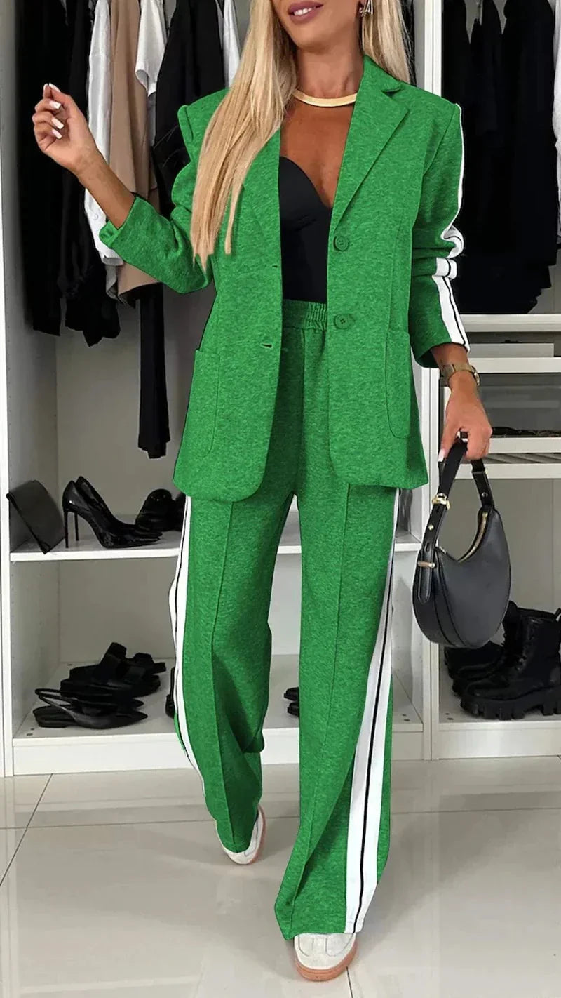 W&W Mode | Ord Set Blazer für Damen und weite Jogginghose Zweiteiler