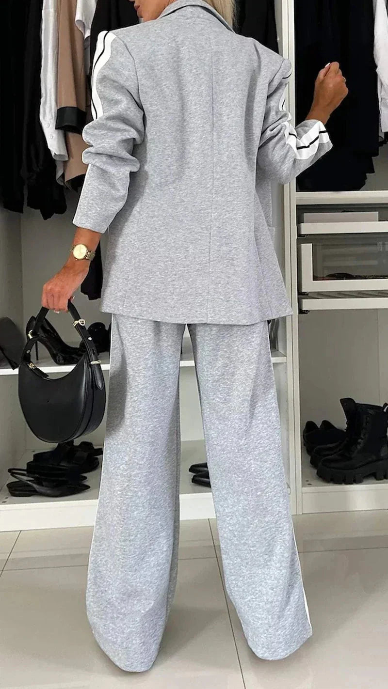 W&W Mode | Ord Set Blazer für Damen und weite Jogginghose Zweiteiler