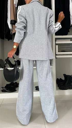 W&W Mode | Ord Set Blazer für Damen und weite Jogginghose Zweiteiler