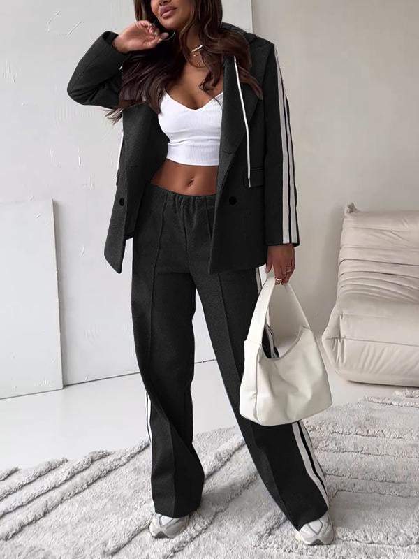 W&W Mode | Ord Set Blazer für Damen und weite Jogginghose Zweiteiler