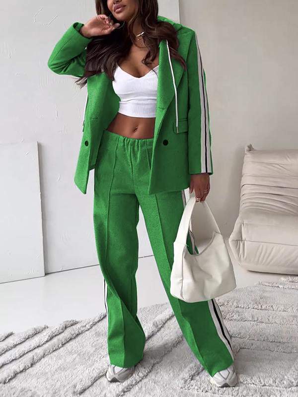 W&W Mode | Ord Set Blazer für Damen und weite Jogginghose Zweiteiler