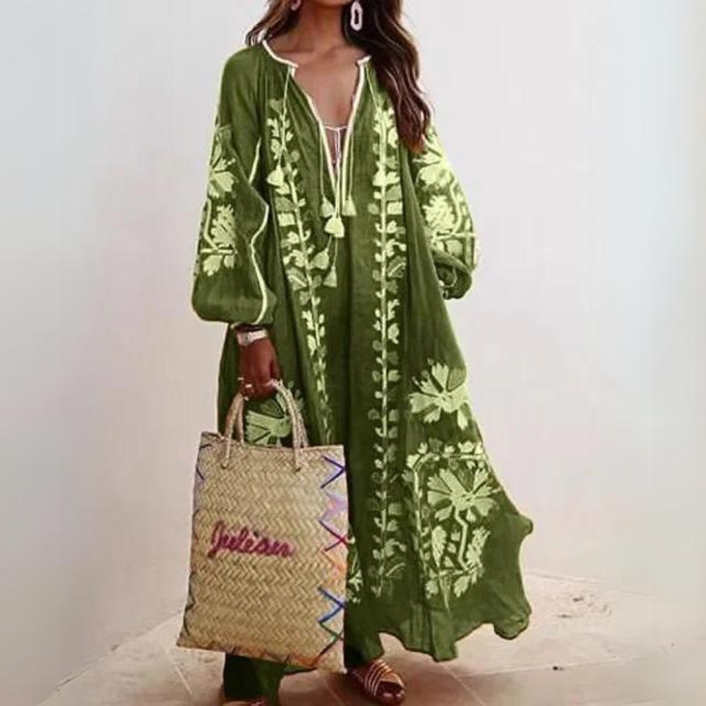W&W Mode | Elegantes Bohemian Langkleid