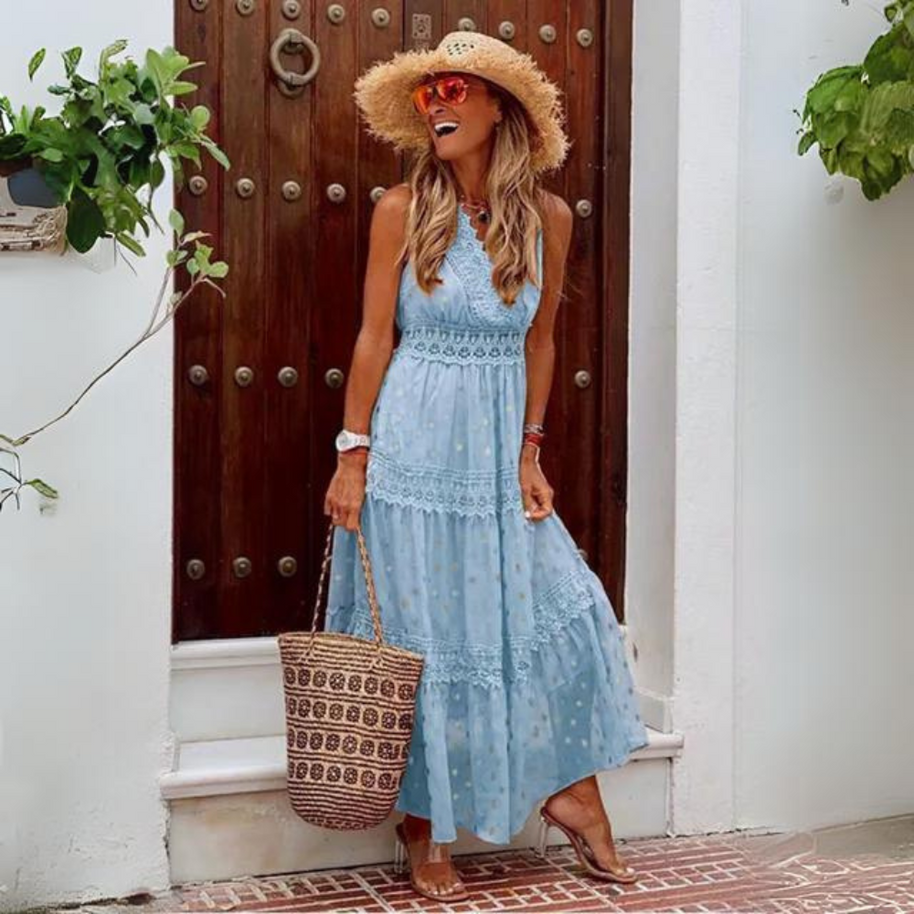 WW | Elegantes Kleid aus Besticktem Chiffon