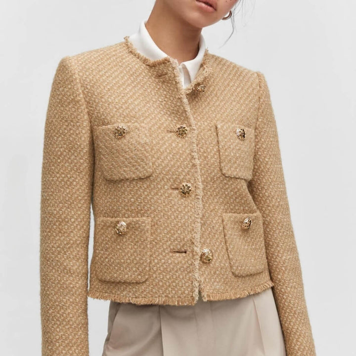 Luxuriöse Tweed-Kurzjacke
