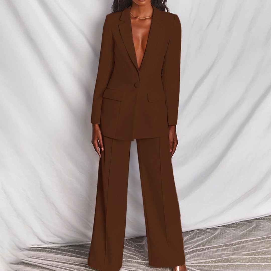W&W Mode -  Elegantes Blazer- und Hosenset