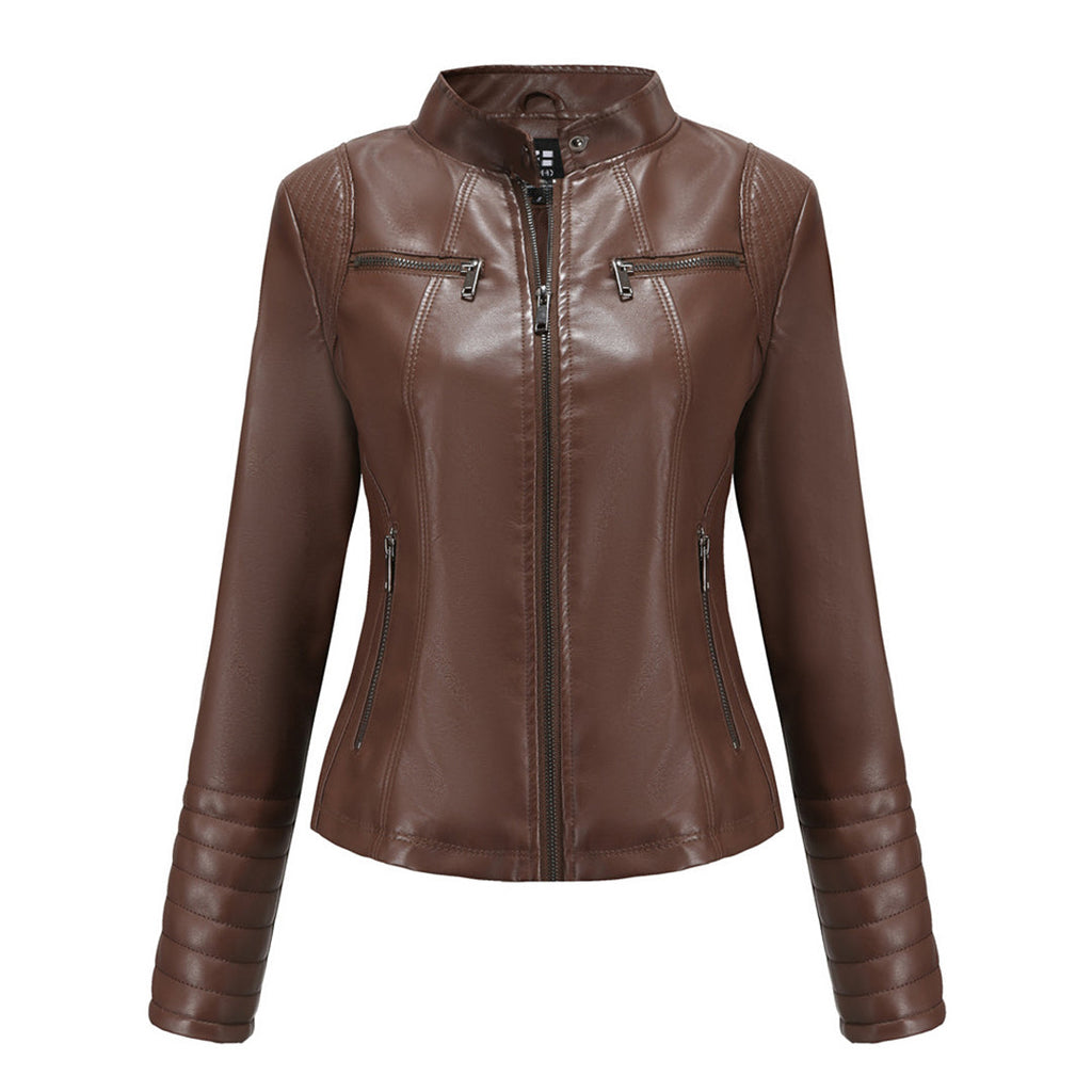 WW | Stilvolle Damen Lederjacke Aus Hochwertigem Echtleder