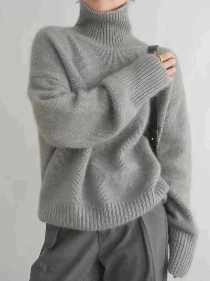 W&W Mode - Eleganter Rollkragenpullover
