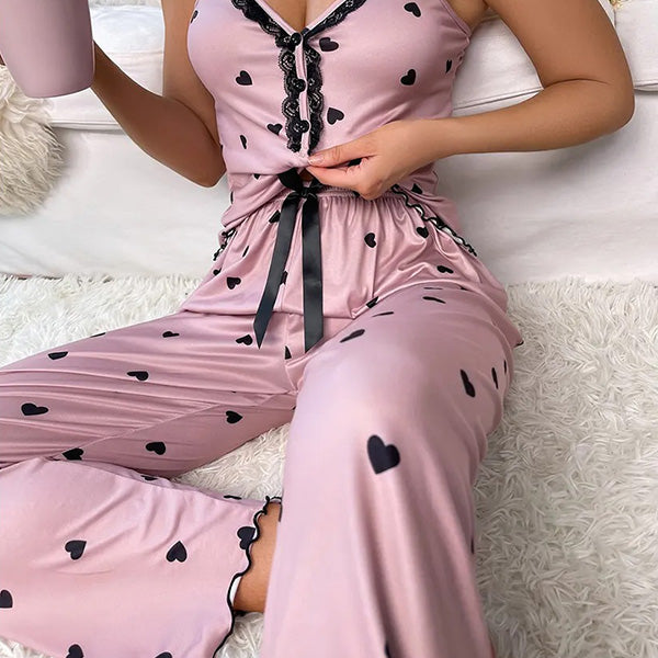 Eleganter Damenpyjama