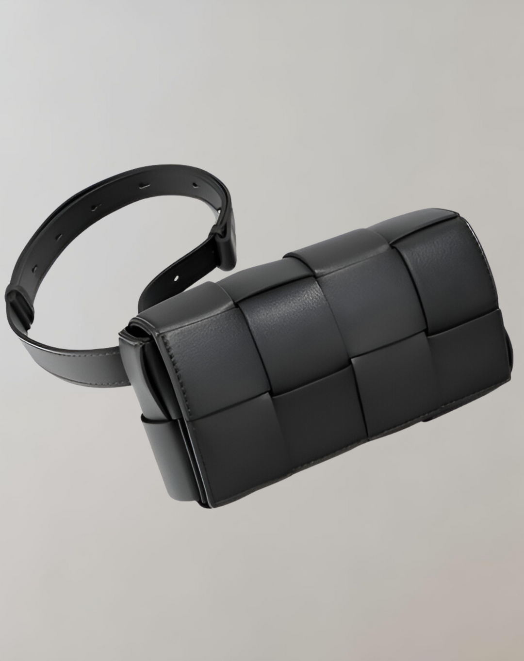 W&W Mode - Geblockte Umhängetasche Vegan Leder Damen | Geflochtene Tasche Frauen