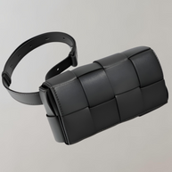 WW - Geblockte Umhängetasche Vegan Leder Damen | Geflochtene Tasche Frauen